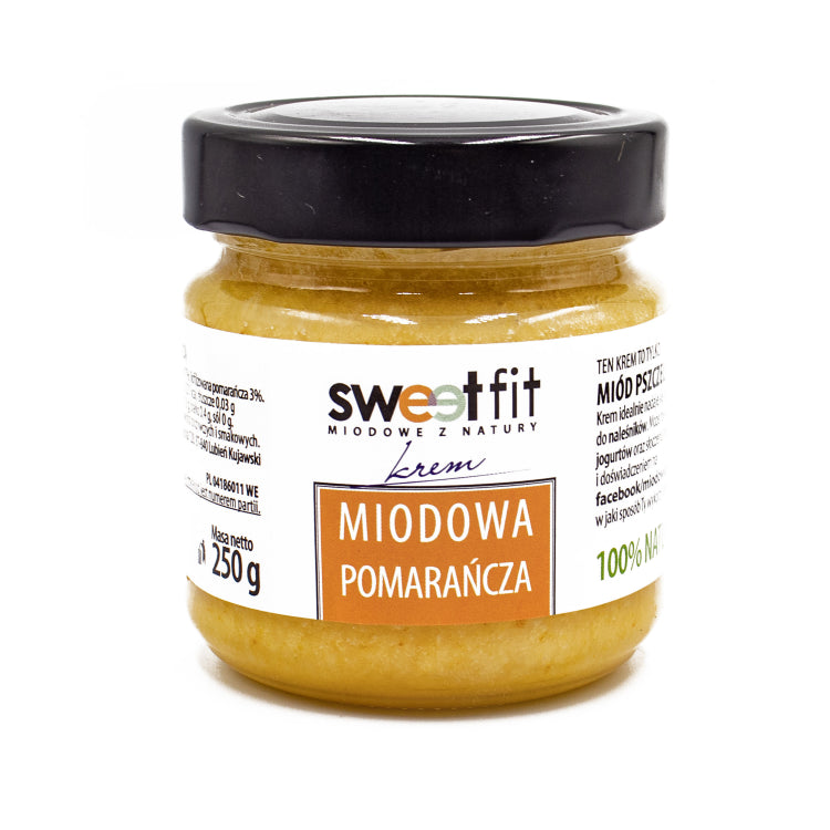 Miód kremowany z pomarańczą 250g