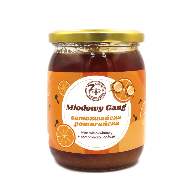 Miodowy Gang SAMOZWAŃCZA POMARAŃCZA 650g