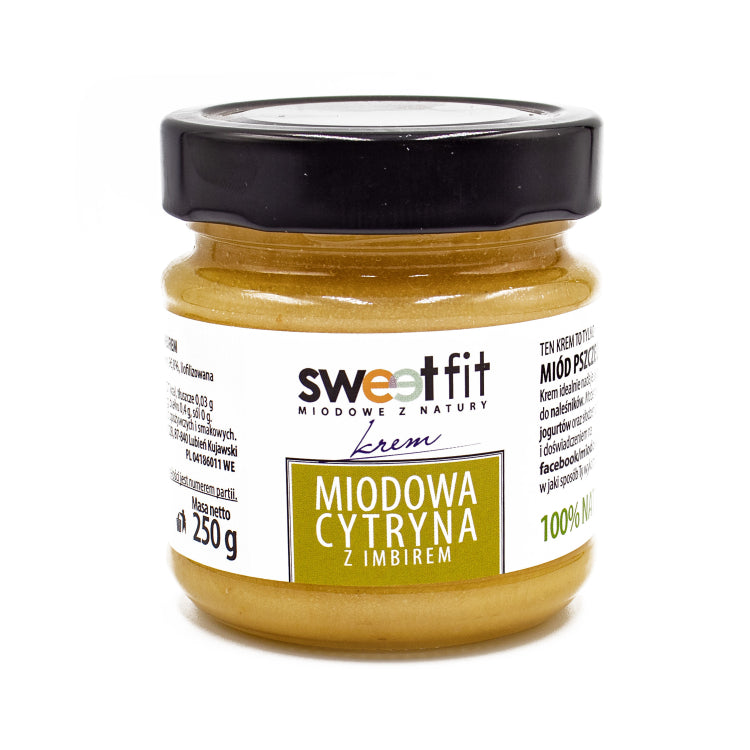 Miód kremowany z imbirem i cytryną 250g