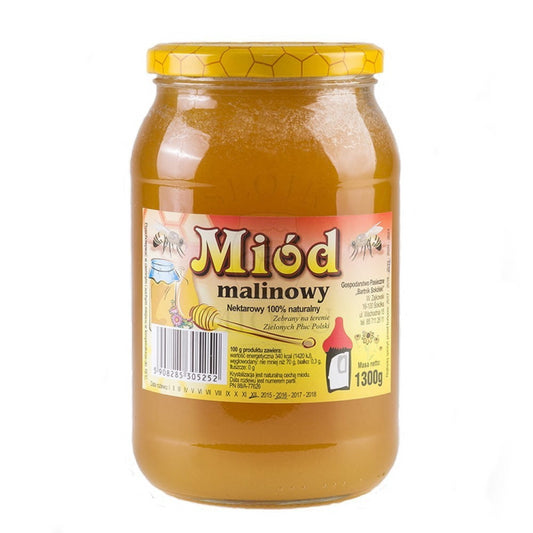 Polski miód malinowy 1300g